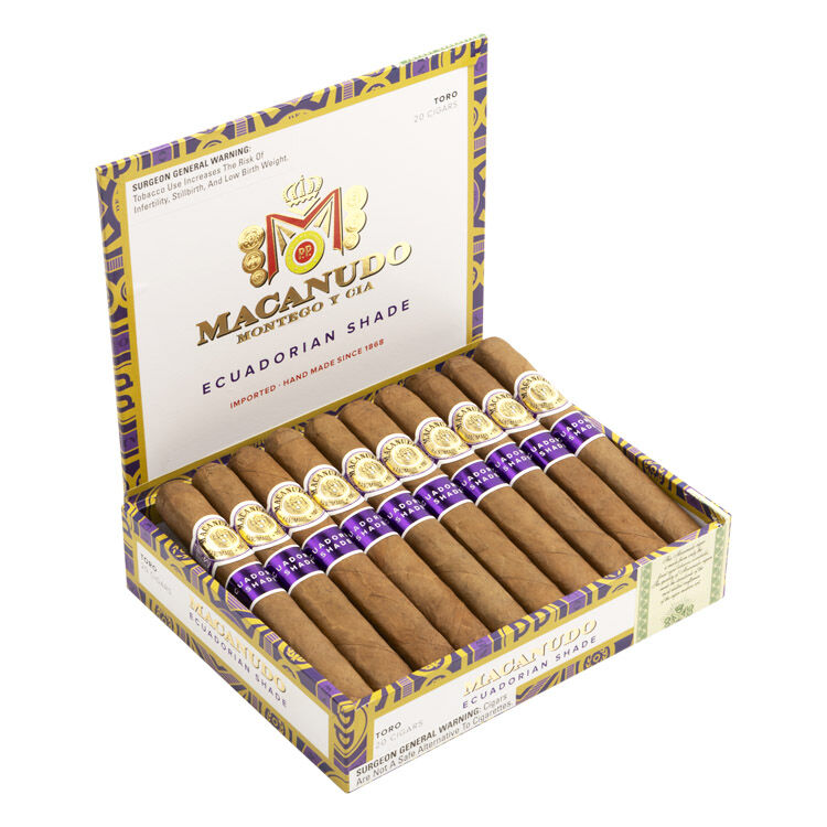 Macanudo Ecuadorian Shade Toro Box